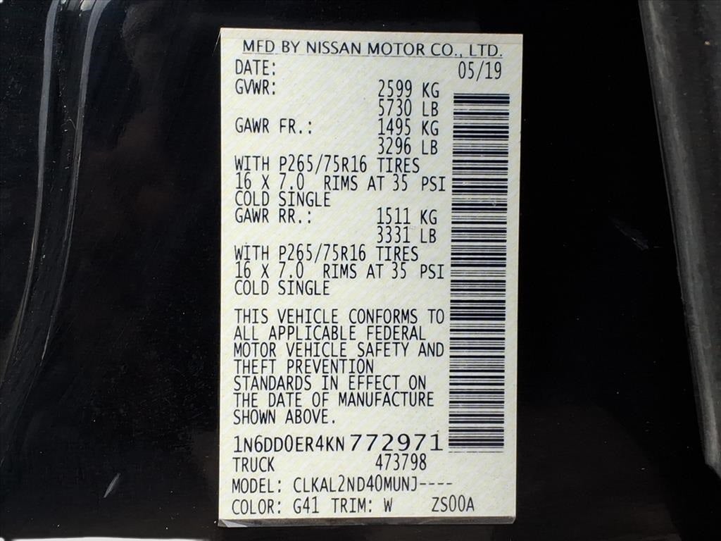 2019 Nissan Frontier Desert Runner